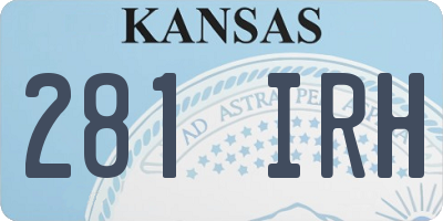 KS license plate 281IRH