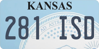 KS license plate 281ISD