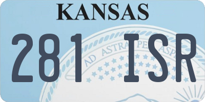 KS license plate 281ISR