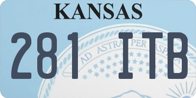 KS license plate 281ITB