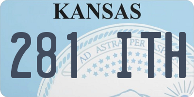 KS license plate 281ITH