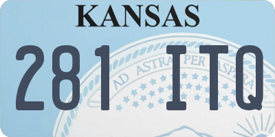 KS license plate 281ITQ