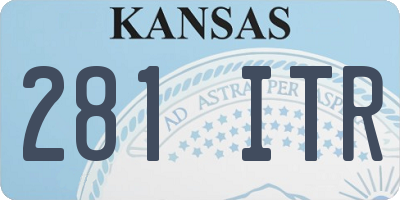 KS license plate 281ITR