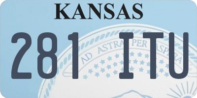 KS license plate 281ITU