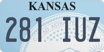 KS license plate 281IUZ