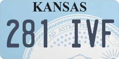 KS license plate 281IVF