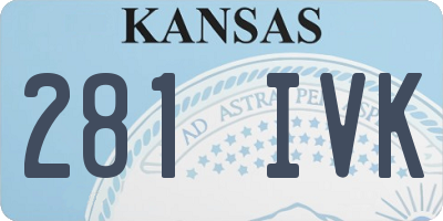 KS license plate 281IVK
