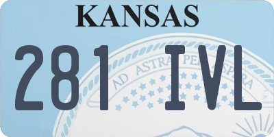 KS license plate 281IVL