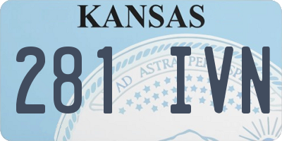 KS license plate 281IVN