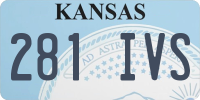 KS license plate 281IVS