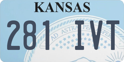 KS license plate 281IVT