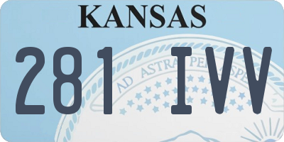 KS license plate 281IVV