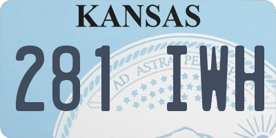 KS license plate 281IWH