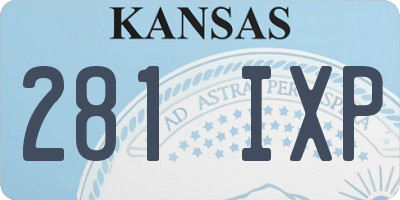 KS license plate 281IXP