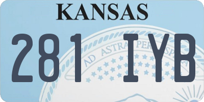 KS license plate 281IYB