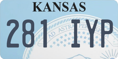 KS license plate 281IYP