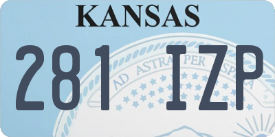 KS license plate 281IZP