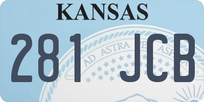 KS license plate 281JCB