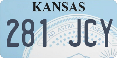 KS license plate 281JCY