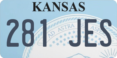 KS license plate 281JES