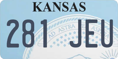 KS license plate 281JEU