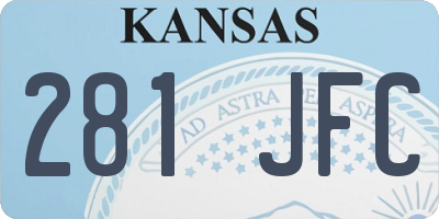 KS license plate 281JFC