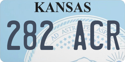 KS license plate 282ACR