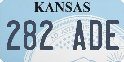 KS license plate 282ADE