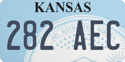KS license plate 282AEC