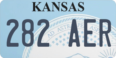 KS license plate 282AER