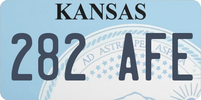 KS license plate 282AFE