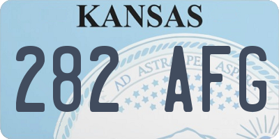 KS license plate 282AFG