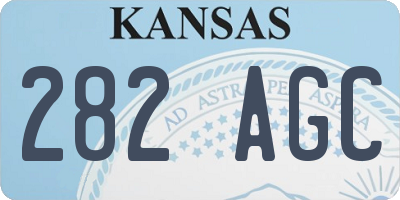 KS license plate 282AGC
