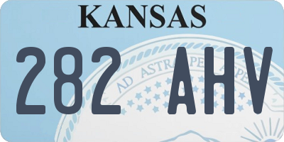 KS license plate 282AHV