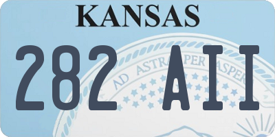 KS license plate 282AII