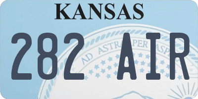 KS license plate 282AIR
