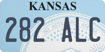 KS license plate 282ALC