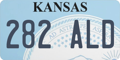 KS license plate 282ALD