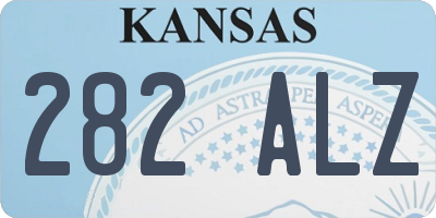KS license plate 282ALZ