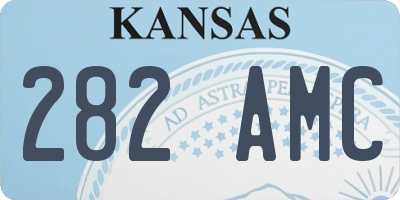 KS license plate 282AMC