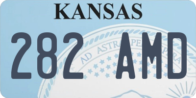 KS license plate 282AMD