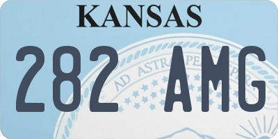 KS license plate 282AMG