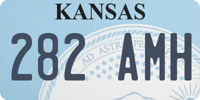 KS license plate 282AMH