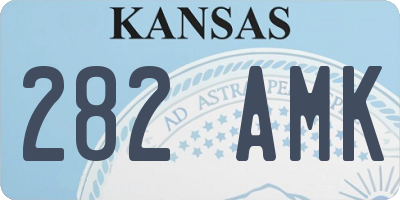 KS license plate 282AMK