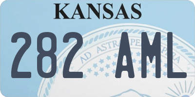 KS license plate 282AML