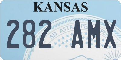 KS license plate 282AMX
