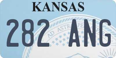 KS license plate 282ANG