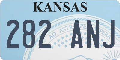 KS license plate 282ANJ