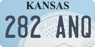 KS license plate 282ANQ