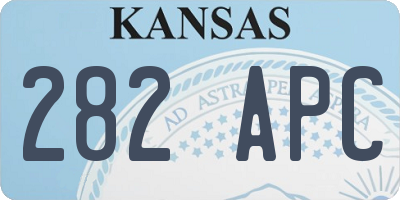 KS license plate 282APC